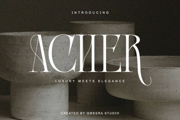 Acher: A Luxury Serif Font for Modern Web Design