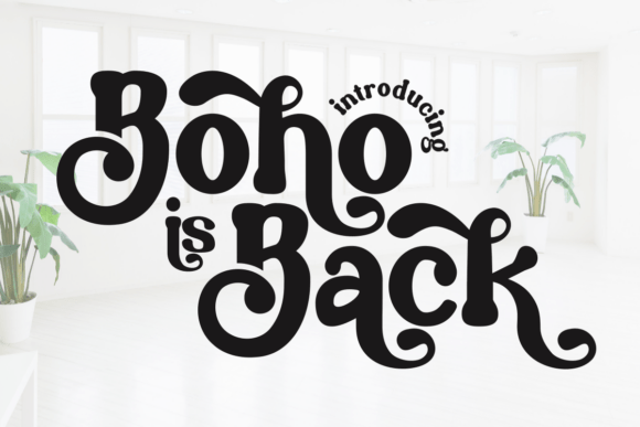 Boho is Back: A Bold Display Font for 70s Branding