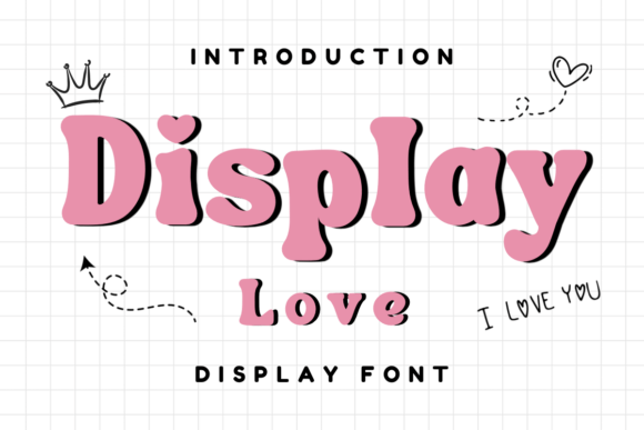 Display Love Font for Handmade Branding