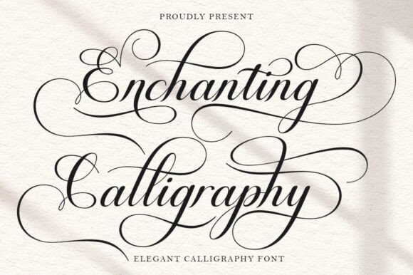 Enchanting Calligraphy Font for Editorial Design