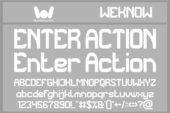 Enter Action: A Futuristic Typeface for Modern Brands