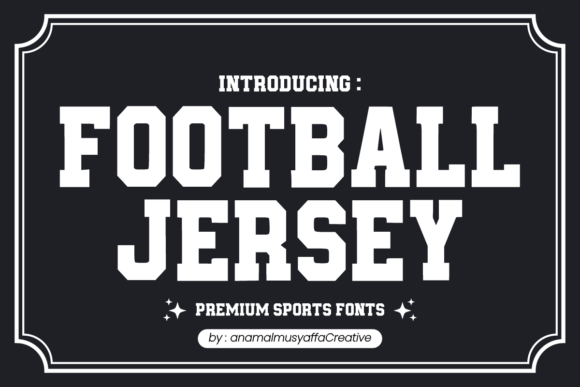 Football Jersey Typeface for Bold Web Headers
