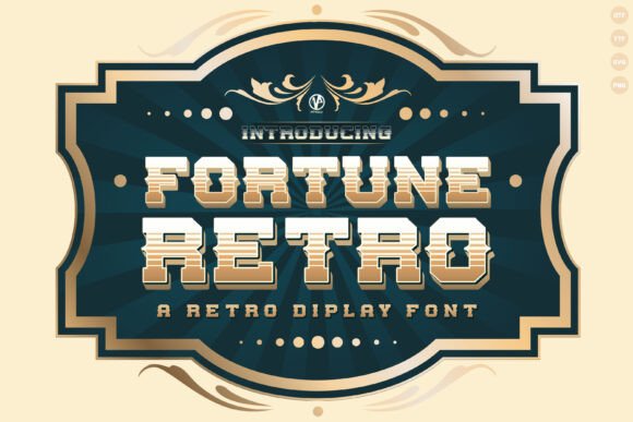Fortune Retro: The Ultimate Vintage Display Font for Designers
