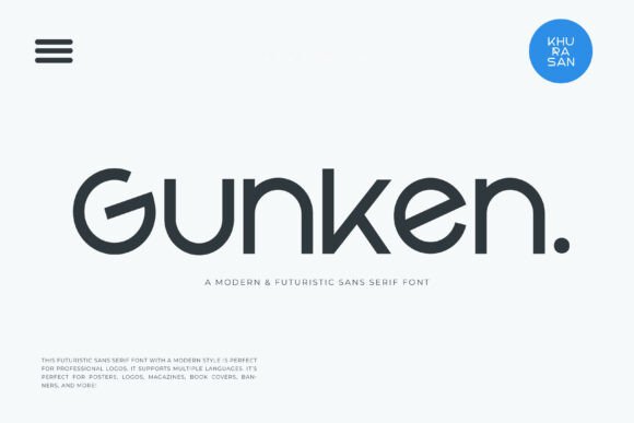 Gunken: A Modern Sans Serif Font for Branding