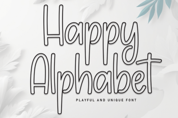 Happy Alphabet: A Playful Display Font for Web Design