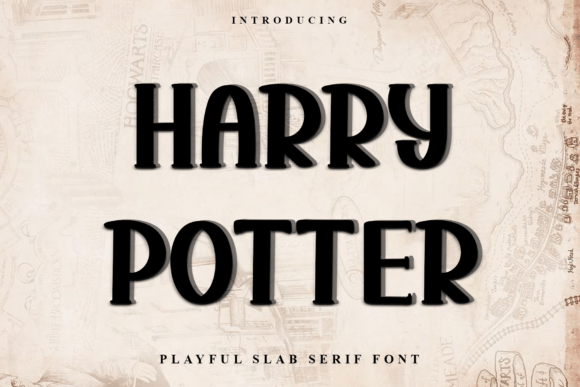 Harry Potter Typeface for Festive Editorial Design