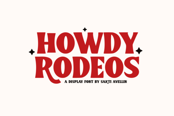 Howdy Rodeos: The Ultimate Display Font for Bold Branding