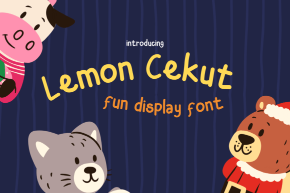 Lemon Cekut: A Playful Display Font for Creative Projects