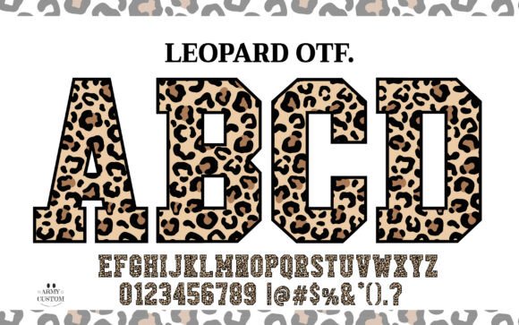 Leopard Varsity Font: Bold Typeface for Campaigns