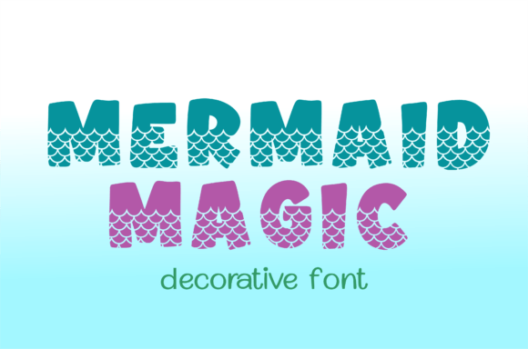 Mermaid Magic: A Playful Decorative Font for Makers