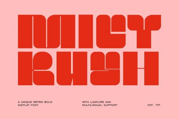 Mict Rush: A Bold Display Typeface for Modern Editors