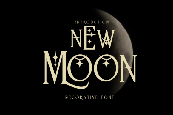 New Moon: A Decorative Font for Makers