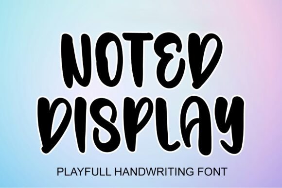 Noted Display Typeface for Bold Campaigns