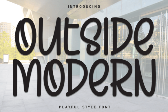Outside Modern Typeface for Small Business Branding