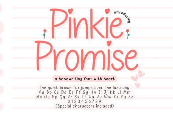 Pinkie Promise Font: A Whimsical Script for Creative Brands
