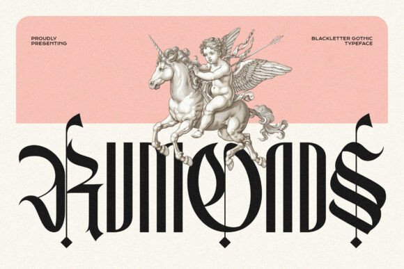 Rumonds Typeface: Modern Blackletter for Bold Campaigns