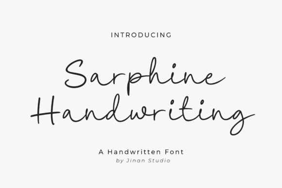 Sarphine: A Sophisticated Script Handwritten Font for Modern Branding