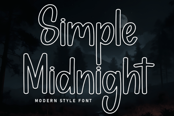 Simple Midnight: A Playful Display Font for Editorial Charm