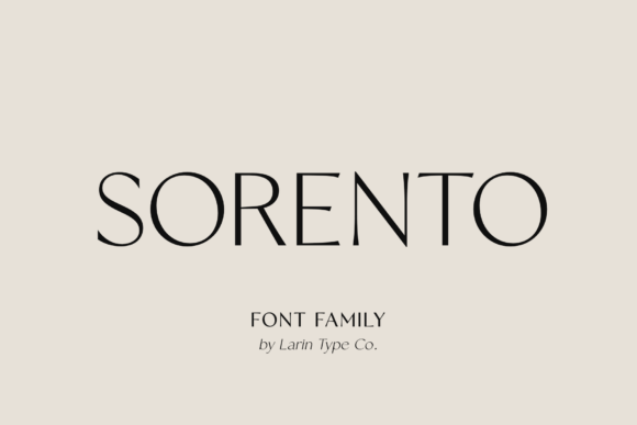 Sorento Regular: A Serif Font for Elegant Editorial Design
