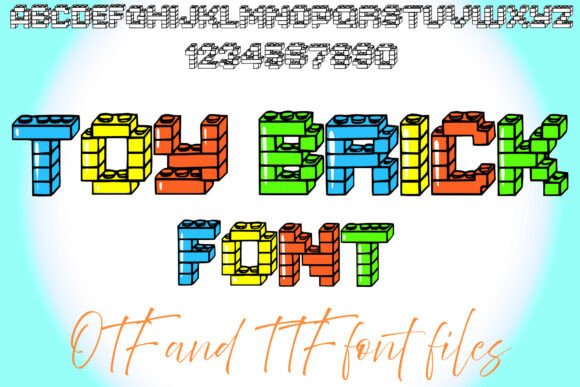 Toy Brick Font for Playful Branding