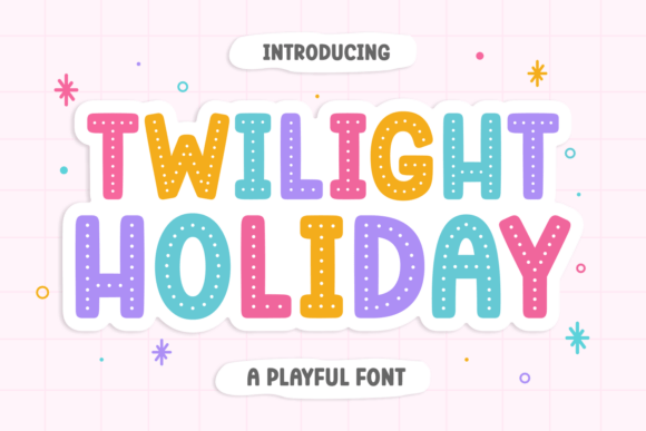 Twilight Holiday Typeface for Playful Web Design