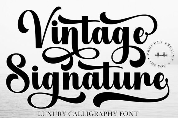 Vintage Signature: Luxury Script Fonts for Web Design