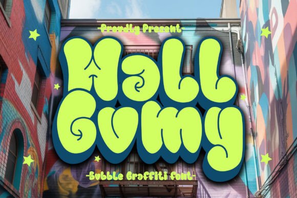 Wall Gumy Typeface for Playful Editorial Design