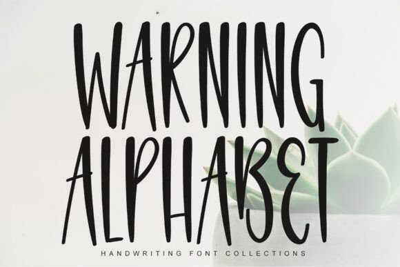 Warning Alphabet: A Handwritten Display Typeface for Editorial Design